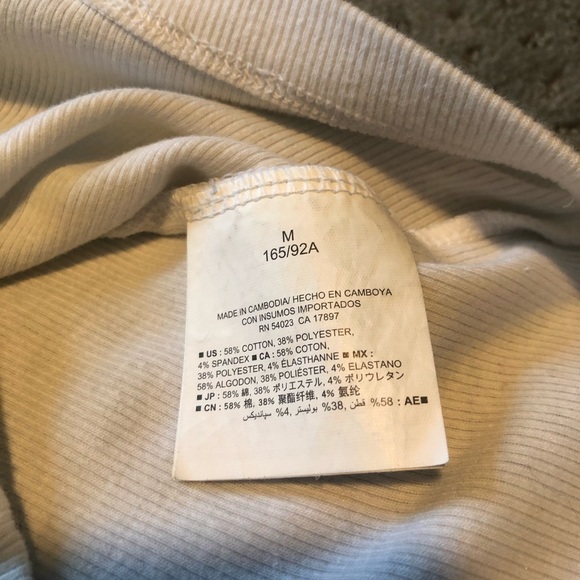 White Ribbed Tank - Picture 4 of 4